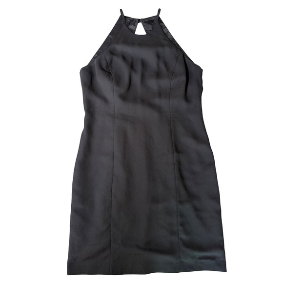 Laundry By Shelli Segal Dresses & Skirts - Laundry by Shelli Segal Black Halter Neck Open Back Sheath Dress Vintage Size 12
